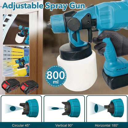 PISTOLA DE PINTURA CORDLESS 2 BATERIAS 48V AM-411 (12 UND X CAJA)